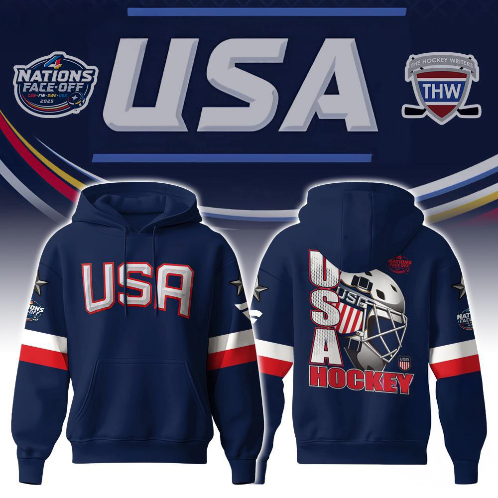 NHL 4 Nations Faceoff USA Hoodie Gifts For Hockey Lovers