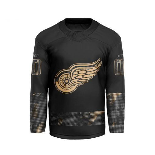 NHL Detroit Red Wings x Military Appreciation Jersey 2025 Birthday Gifts For Hockey Fans