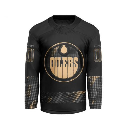 NHL Edmonton Oilers x Military Appreciation Jersey Cool Gifts For Hockey Fans