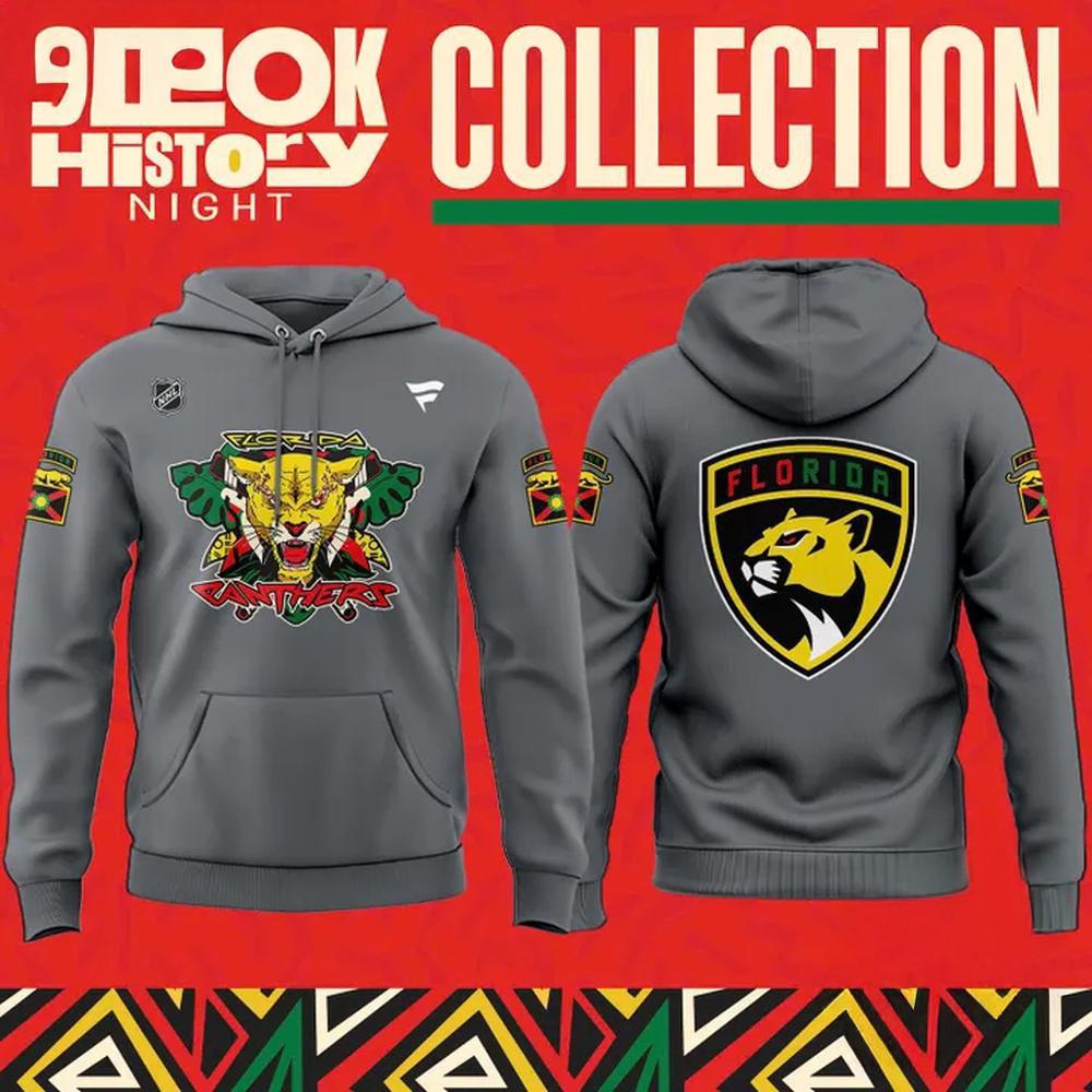 NHL Florida Panthers 2025 Hockey Black History Night Hoodie Gift For Hockey Fan