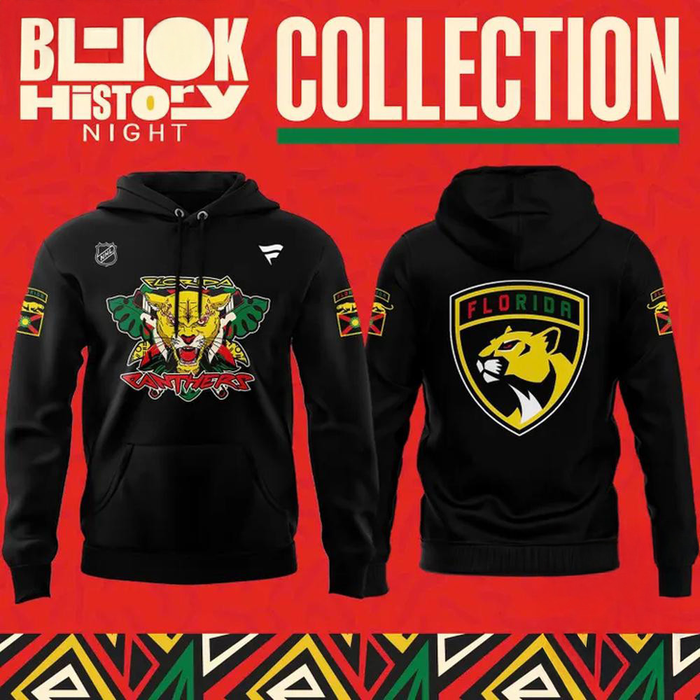 NHL Florida Panthers 2025 Hockey Black History Night Hoodie Gift For Hockey Lovers
