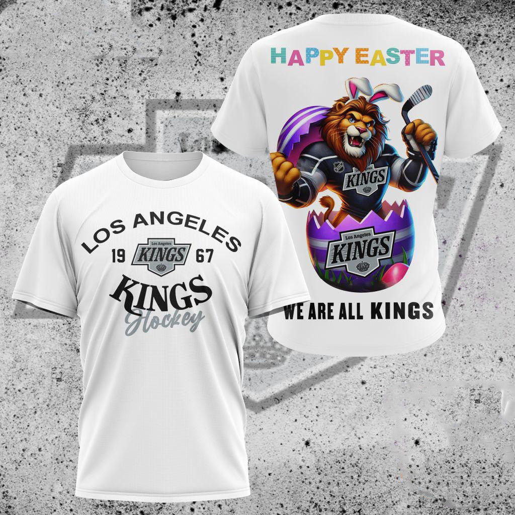NHL Los Angeles Kings Hockey Team Mascot Design Happy Easter Day Shirt Gifts For Hockey Lovers