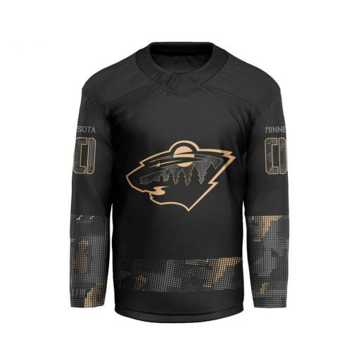 NHL Minnesota Wild x Military Appreciation Jersey Ice Hockey Fan Gifts