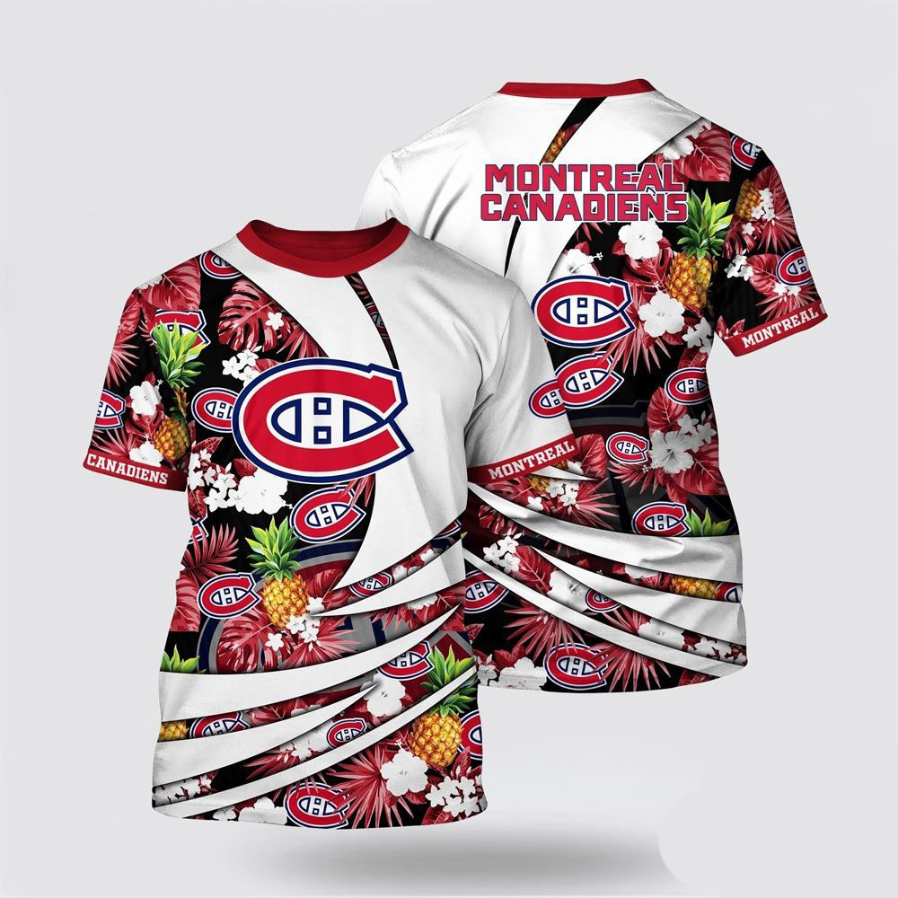 NHL Montreal Canadiens Tropical Pineapple Summer Shirt Gifts For Ice Hockey Fans