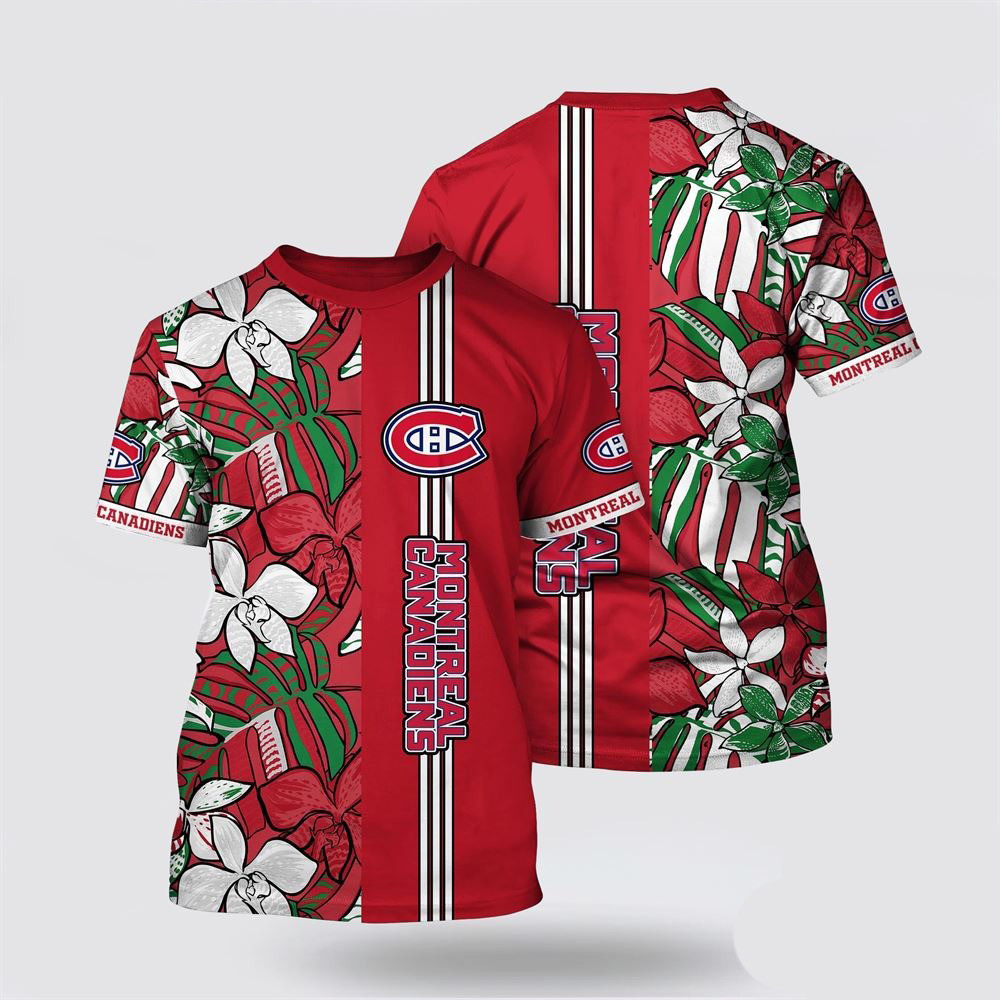 NHL Montreal Canadiens Tropical Tropical Forest Floral Pattern Summer Shirt Gifts For Fans