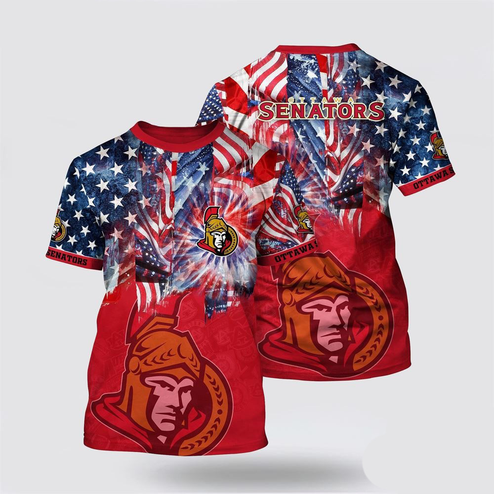 NHL New York Islanders Independence Day Pattern Summer T-Shirt Ice Hockey Fan Gifts