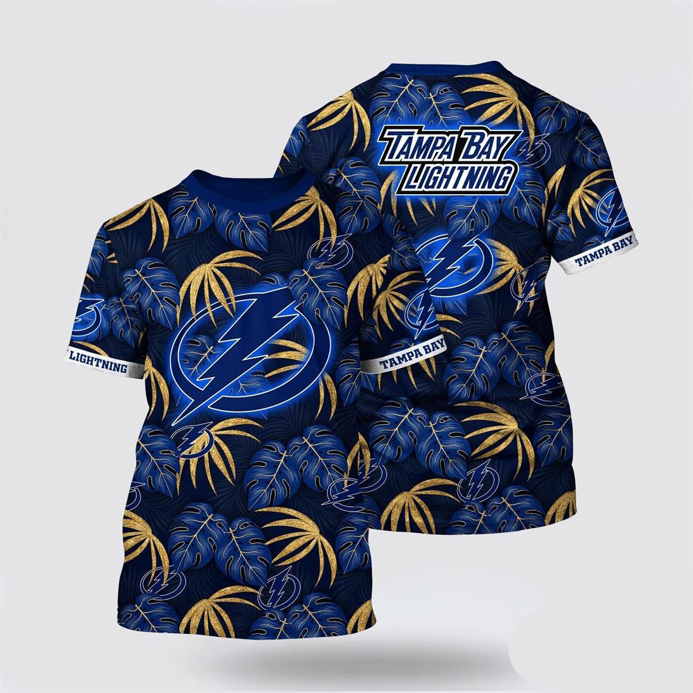 NHL Tampa Bay Lightning Tropical Motifs Summer T-Shirt Gift Ideas For Hockey Lovers