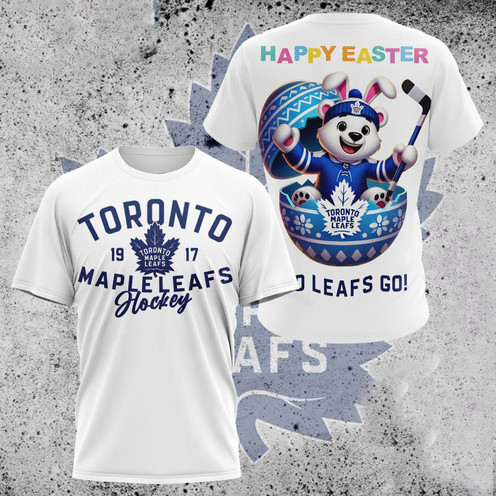 NHL Toronto Maple Leafs Hockey Team Mascot Design Happy Easter Day Shirt Gifts For Fans