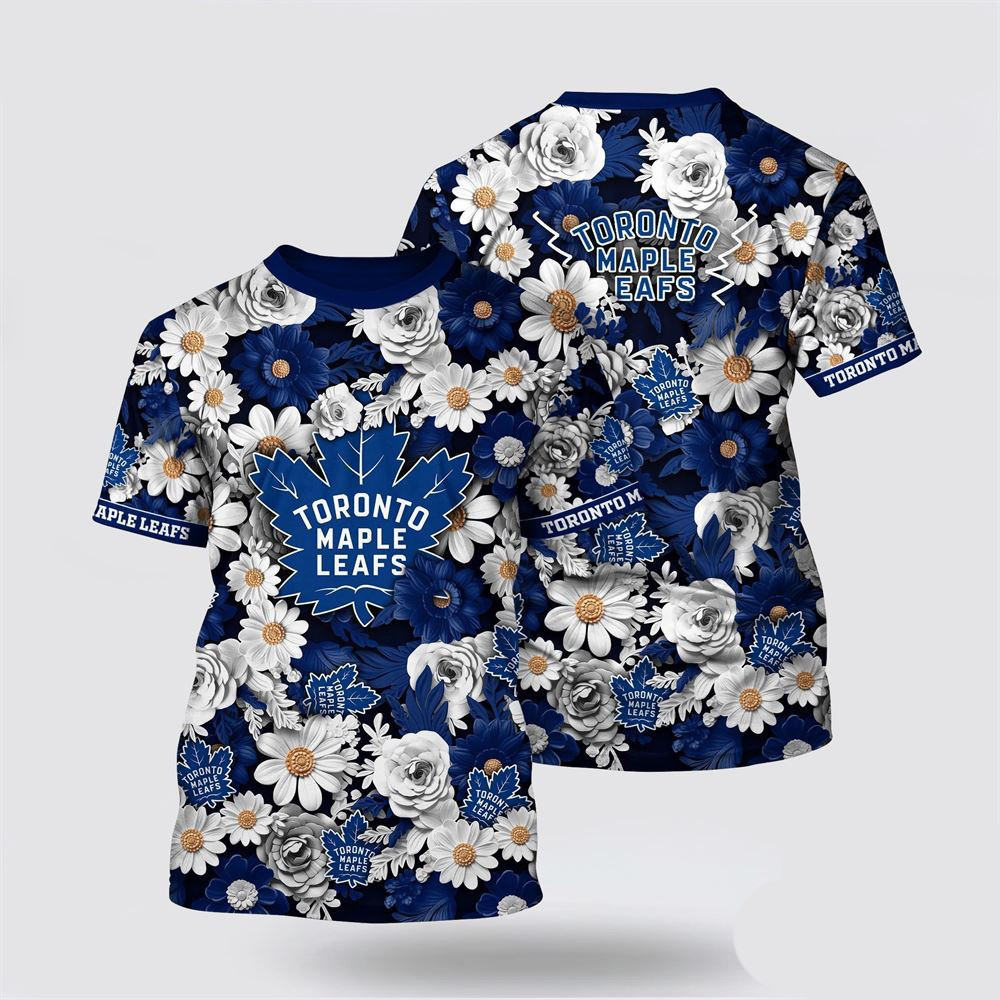 NHL Toronto Maple Leafs Tropical Begonia Flower Pattern Summer Shirt Gifts For Brother