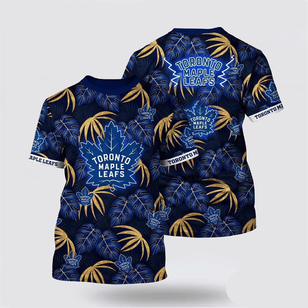 NHL Toronto Maple Leafs Tropical Motifs Summer T-Shirt Unique Gifts For Hockey Fans