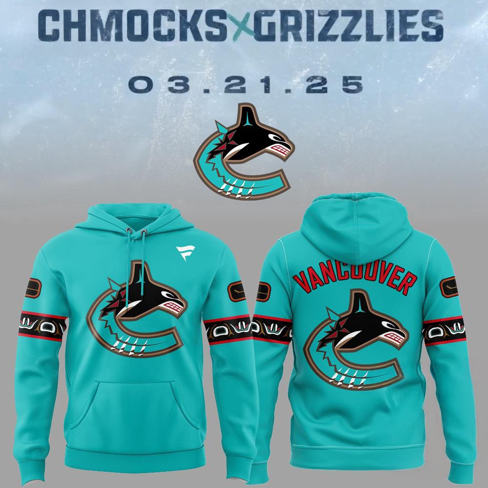 NHL Vancouver Canucks x Grizzlies 2025 Hoodie Presents For Hockey Lovers