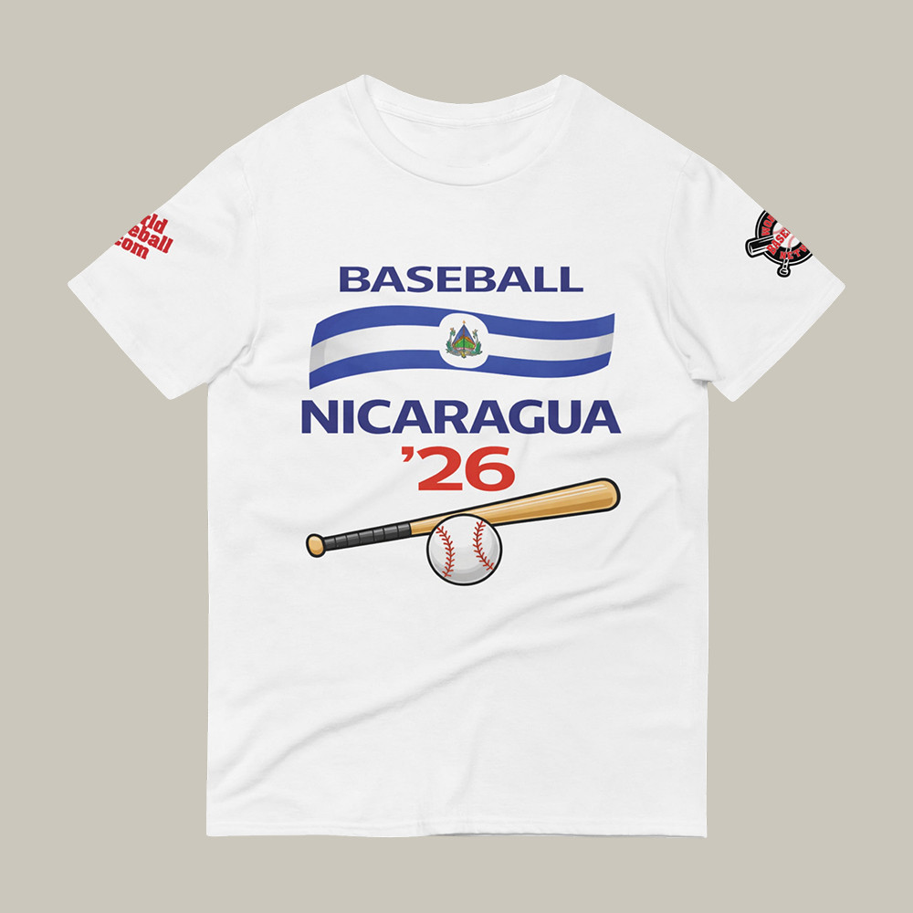 Nicaragua 2026 World Baseball Classic Gilden T-Shirt World Baseball Clothes Present Idea For Fan