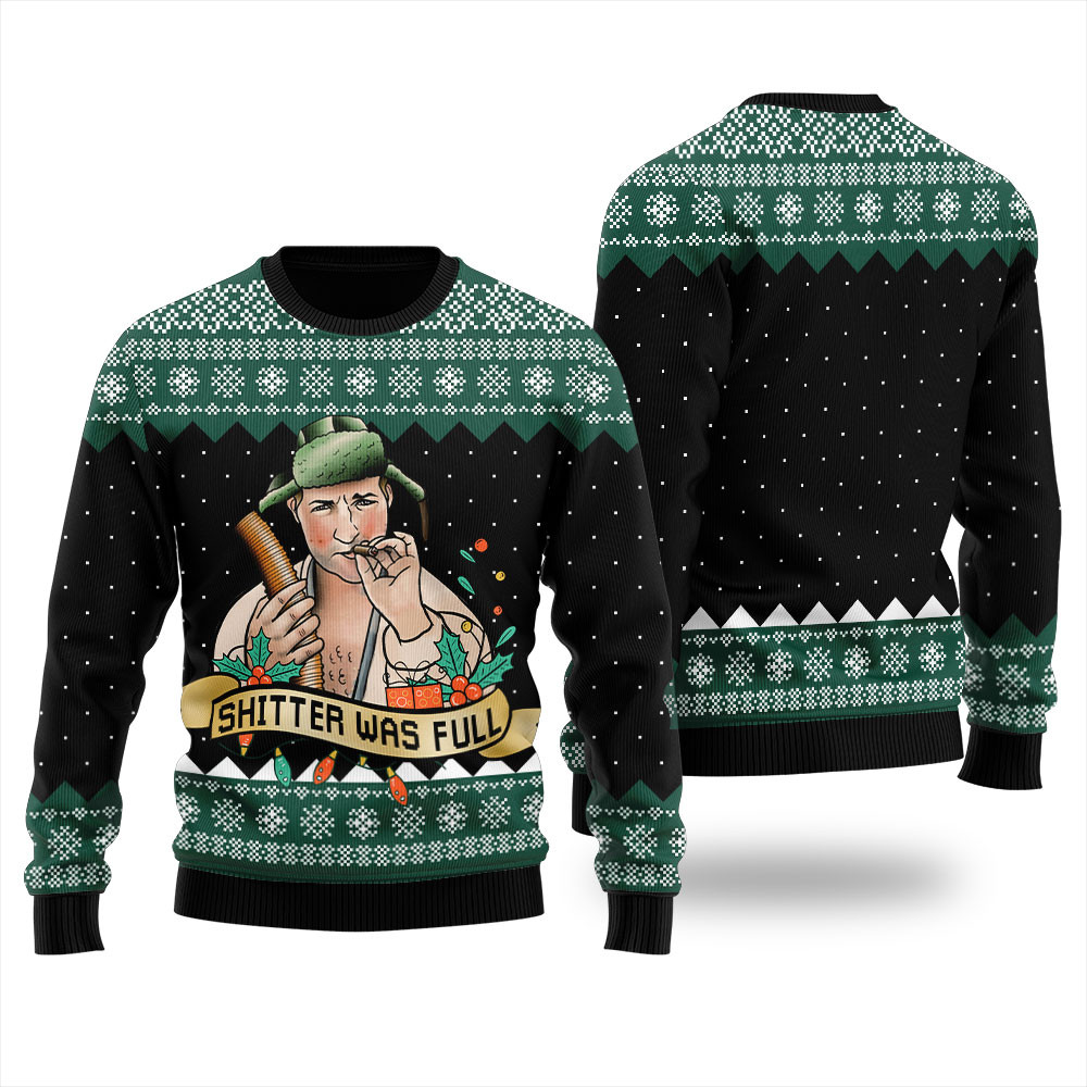 Nice Christmas Vacation Shitters Full Christmas Sweater Black Best Christmas Merch Gift for Family and Friends