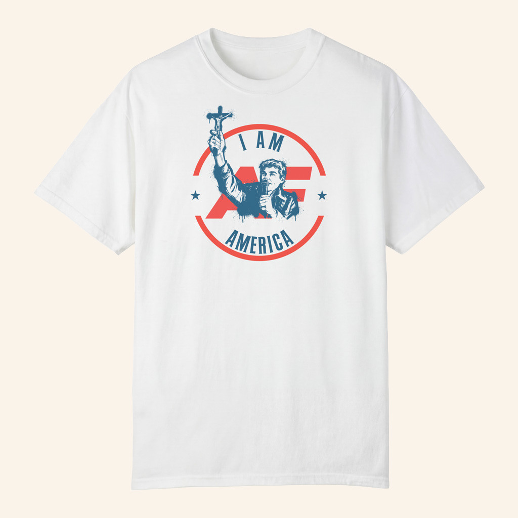 Nick Fuentes Merch America First Crucifix T-Shirt I Am America Shirt Patriotic Gifts Nick Fuentes Merch America First Crucifix T-Shirt I Am America Shirt Patriotic Gifts