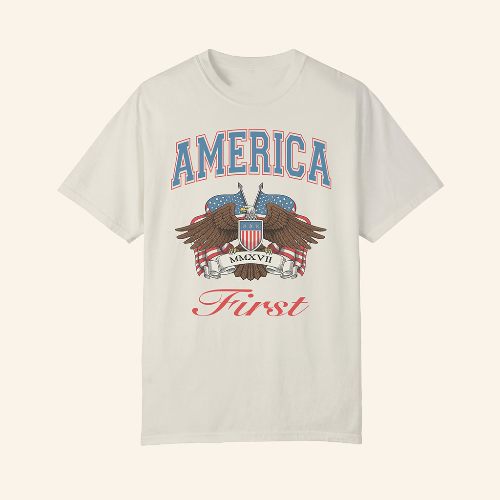 Nick Fuentes Merch America First Eagle T-Shirt AF Merch Patriotic Gifts For Dad