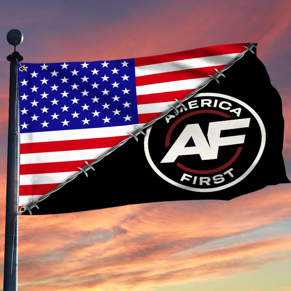 Nick Fuentes Merch America First Flag Defending American Values Memorial Day Decor Presents