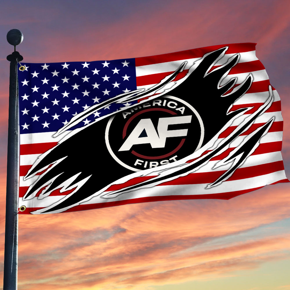 Nick Fuentes Merch America First Flag Defending American Values Outside Decor Patriotic Gift