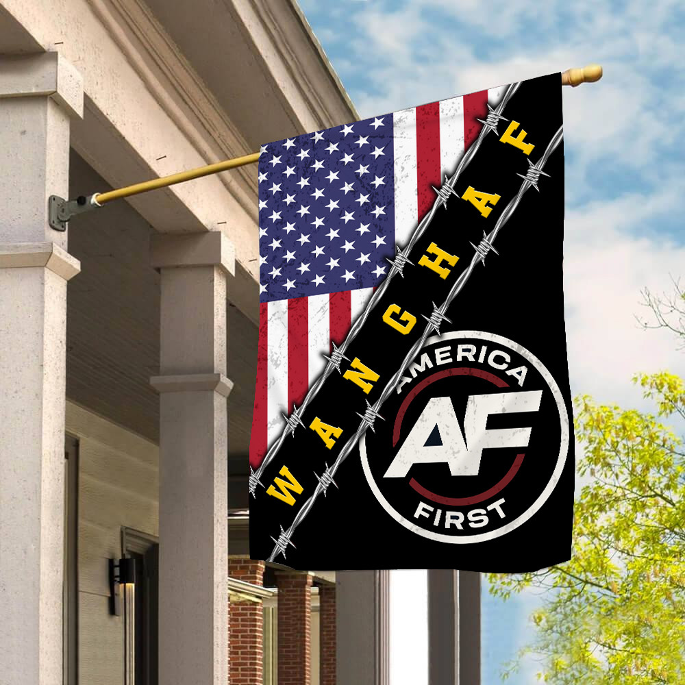 Nick Fuentes Merch America First Flag Wanghaf Defending American Values Best Outdoor Decor Gift