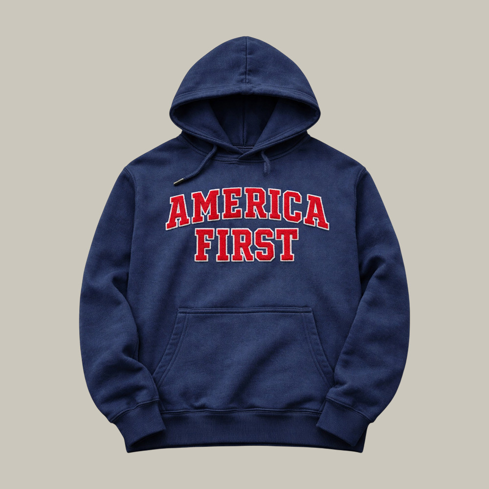 Nick Fuentes Merch America First Hoodie Political Commentary Apparel Present For Husband