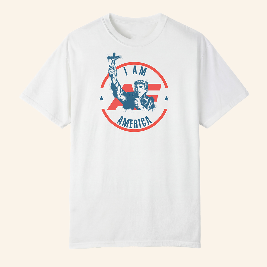 Nick Fuentes Merch I Am America Crucifix T-Shirt America First Merch Gifts For Patriots Nick Fuentes Merch I Am America Crucifix T-Shirt America First Merch Gifts For Patriots