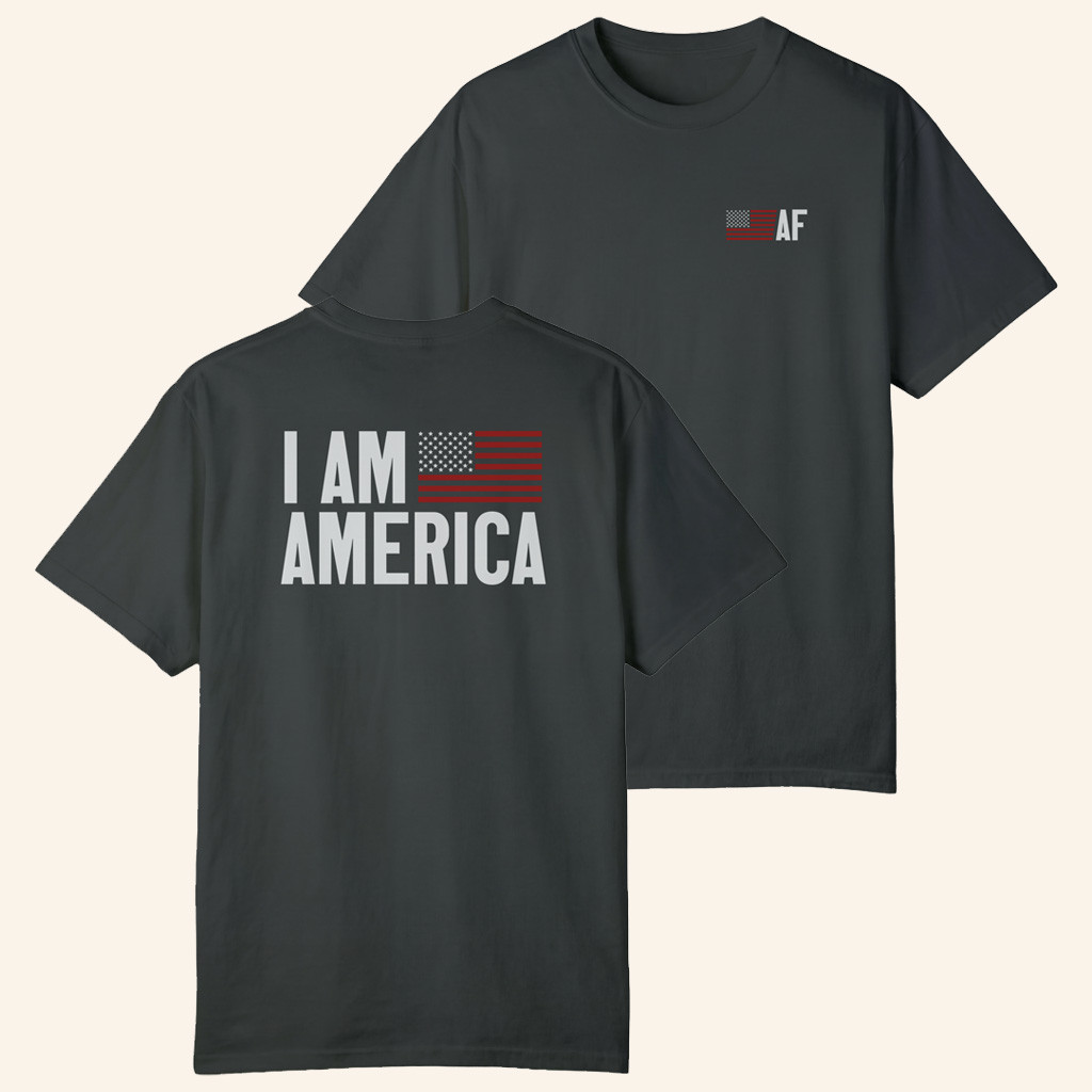 Nick Fuentes Merch I Am America Flag T-Shirt Patriotic Gifts For Men