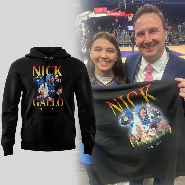 Nick Gallo The GOAT Hoodie Best Gifts For Basketball Lovers Fan Father's Day