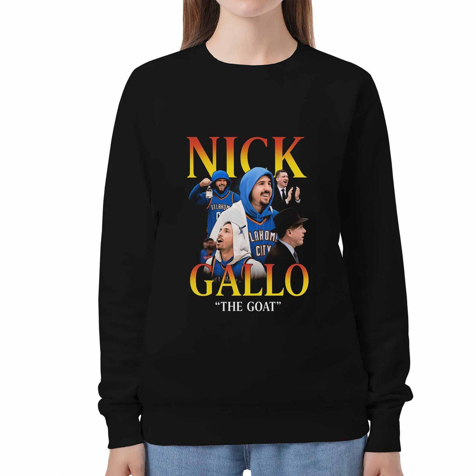 Nick Gallo The Goat Sweatshirt Gifts For Best Friends