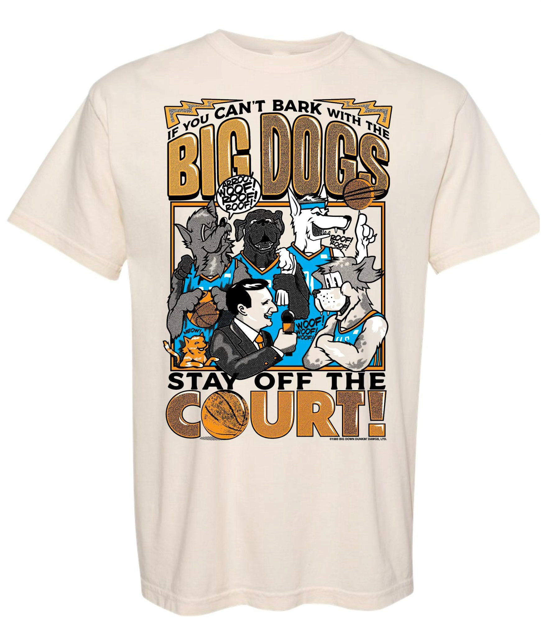 Nick Gallo The Goat T-Shirt If You Can't Bark With The Big Dogs Stay Off The Court Shirt