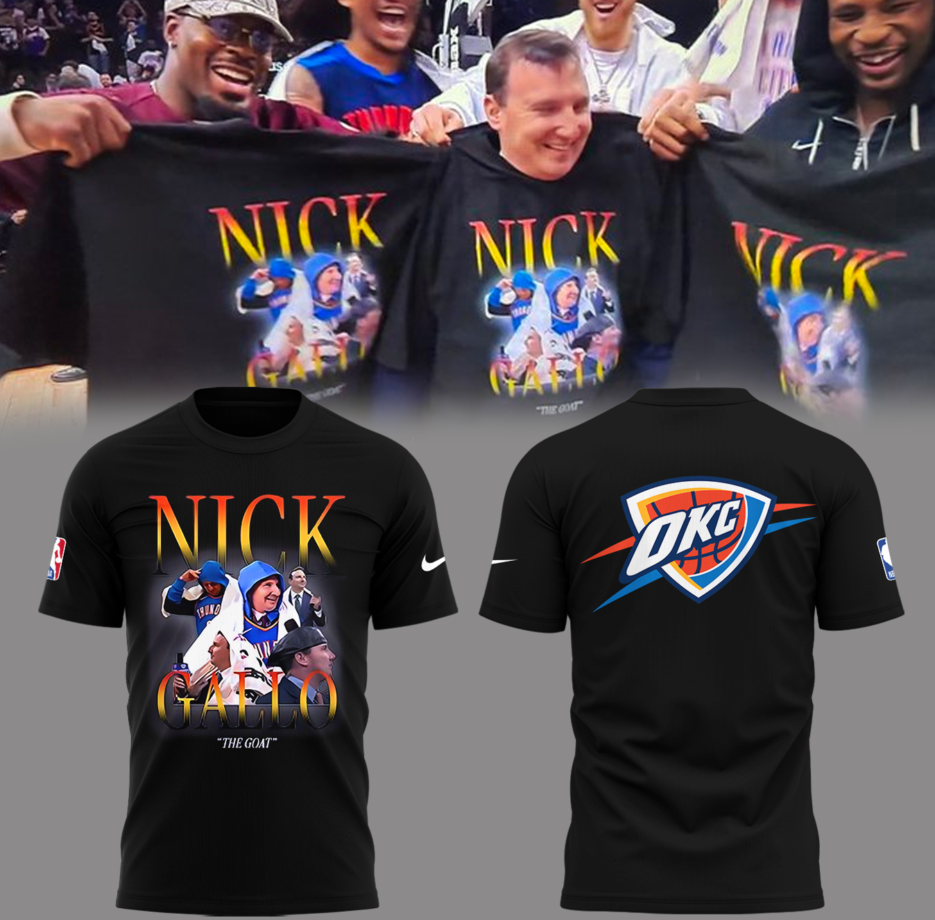 Nick Gallo The Goat T-Shirt Senior Night Gifts For Basketball Players