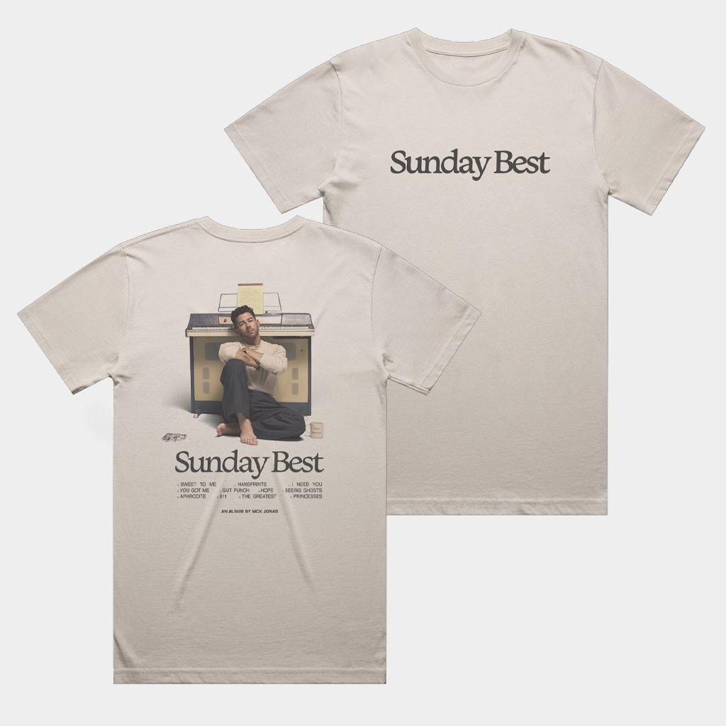 Nick Jonas Merch 2026 Sunday Best Tracklist T-Shirt Nick Jonas Shirt Birthday Gift For Son