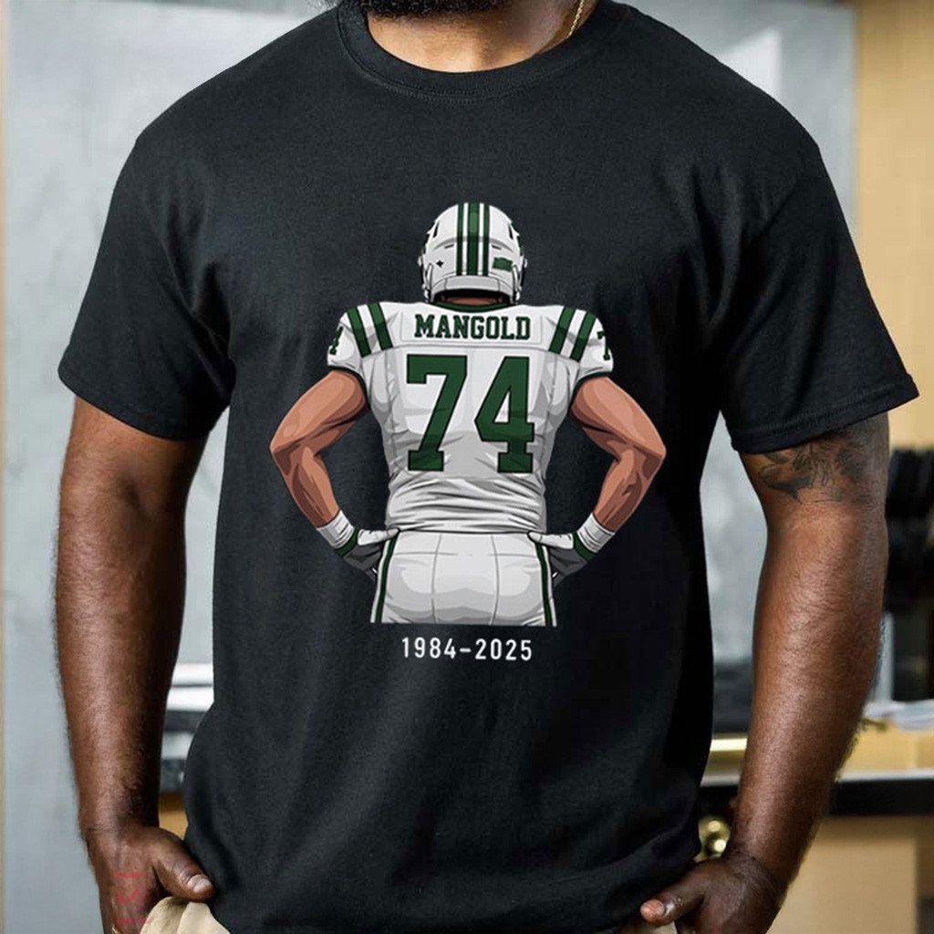 Nick Mangold Memories No 74 Legend Player Football T-Shirt Christmas Gifts For Football Fan