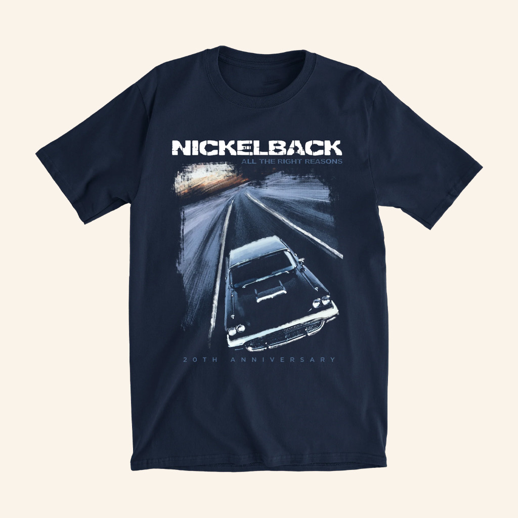 Nickelback Merch Atrr 20Th Anniversary Cover T-Shirt Gifts For Rock Music Fans Nickelback Merch Atrr 20Th Anniversary Cover T-Shirt Gifts For Rock Music Fans
