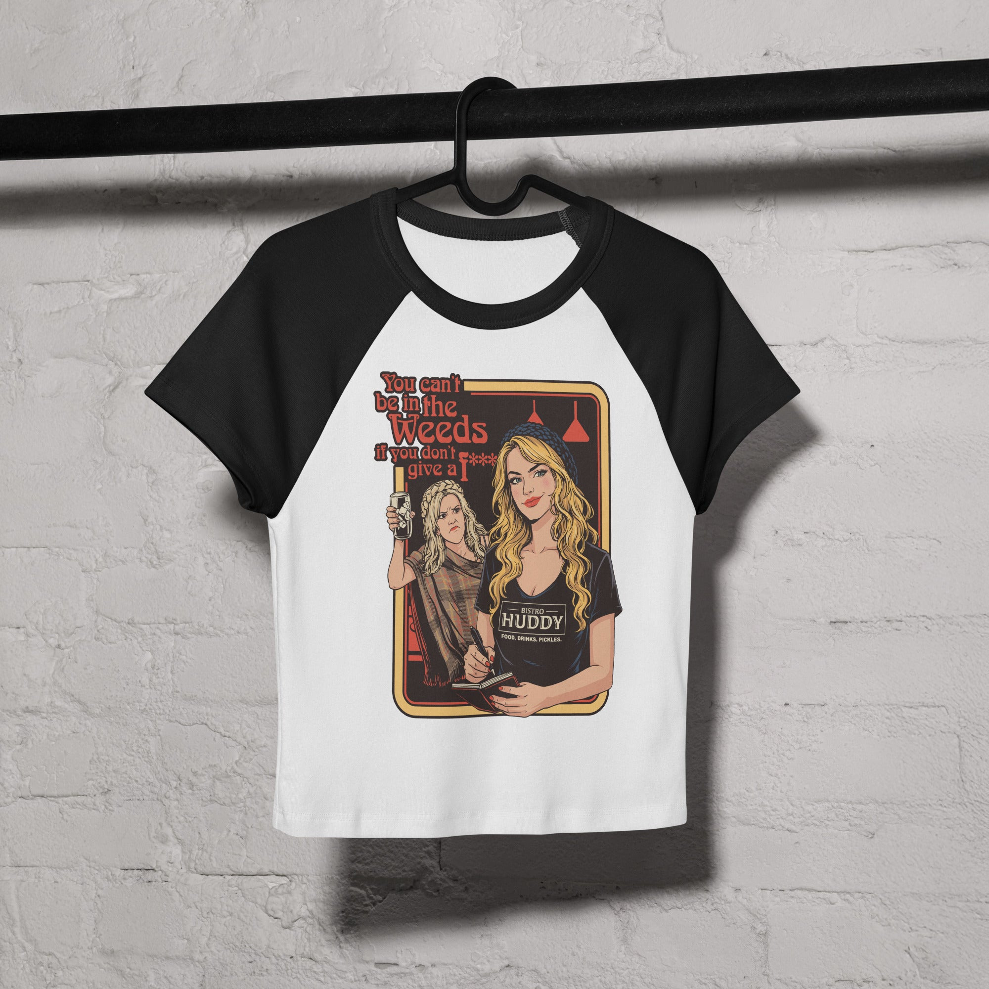 Nicole DGAF Bistro Huddy Baby tee Restaurant Comedy Shirt Bistro Huddy Lover Gift Ideas