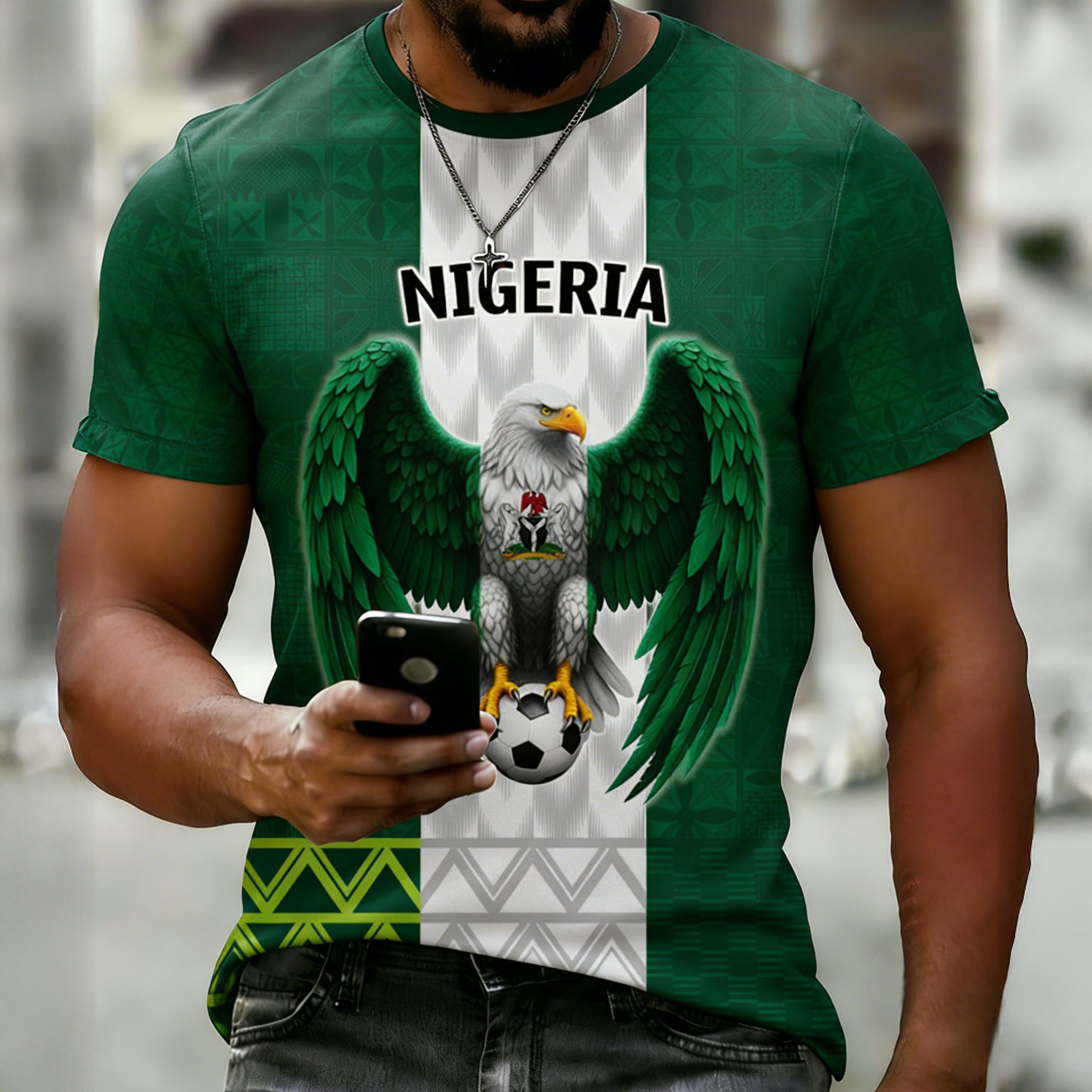 Nigeria 2026 FIFA World Cup Eagle T-Shirt World Cup 2026 Shirt Soccer Lover Gift