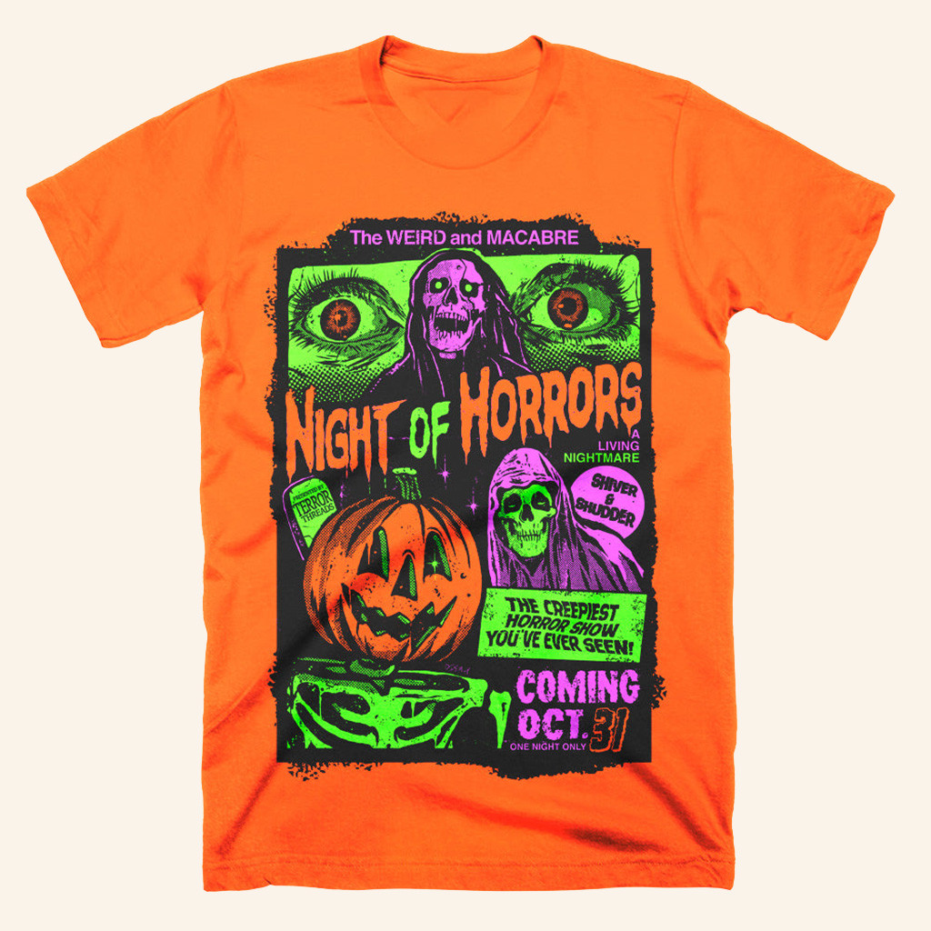Night Of Horrors Shirt Halloween Tee Shirts For Adults Present For Son Night Of Horrors Shirt Halloween Tee Shirts For Adults Present For Son