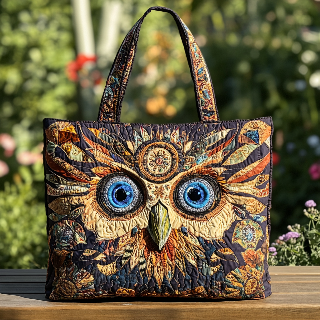 Night Owl Quilted Tote Bag Owl Gifts For Women