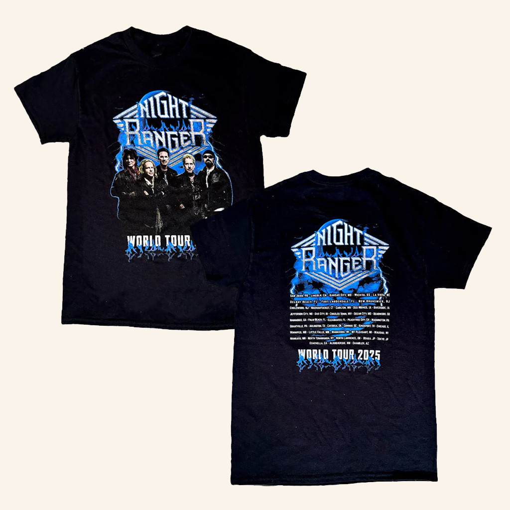 Night Ranger Merch Night Ranger 2025 World Tour T-Shirt Christmas Gifts For Rock Fans Night Ranger Merch Night Ranger 2025 World Tour T-Shirt Christmas Gifts For Rock Fans