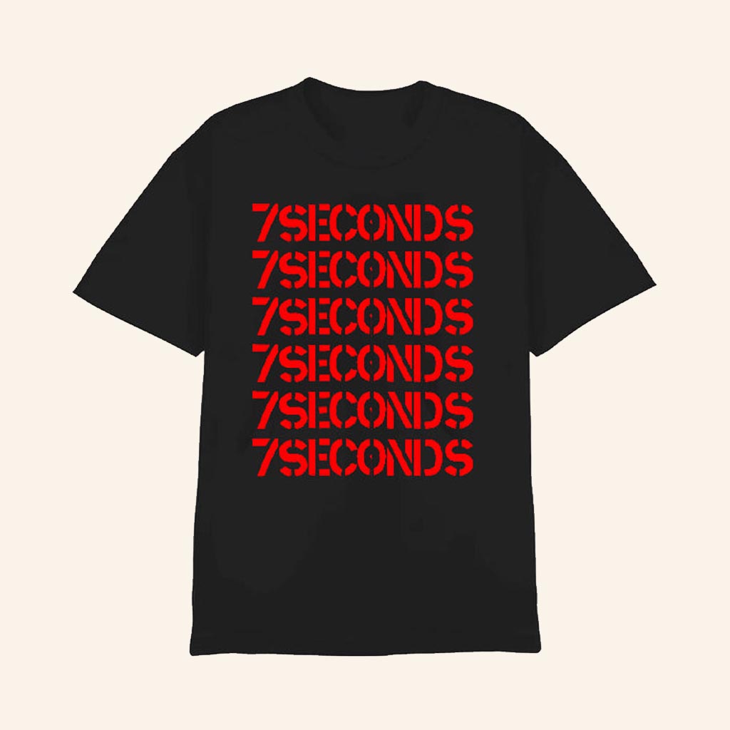 Night Shift Merch 7 Seconds Stacked Logo T-Shirt Gift Ideas For Boyfriend