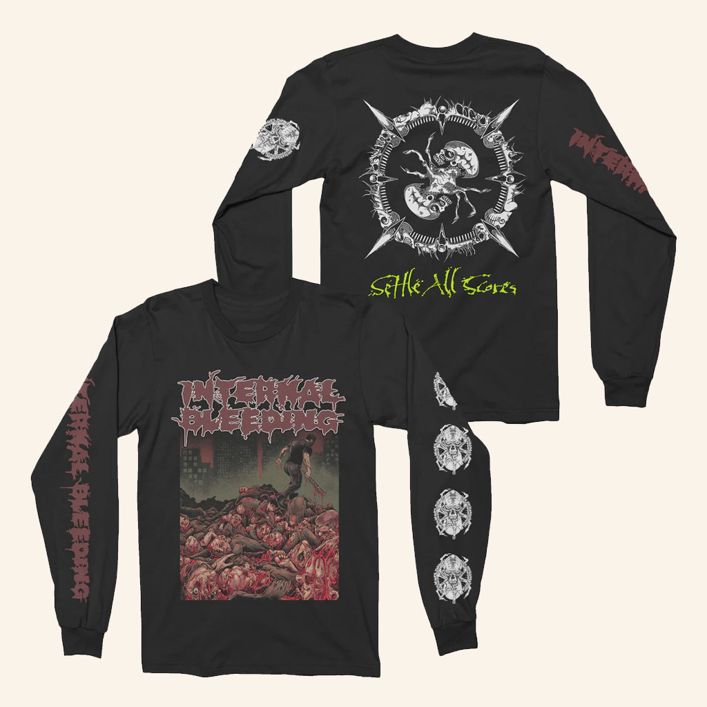 Night Shift Merch Internal Bleeding Settle All Scores Long Sleeve T-Shirt Dad Christmas Gifts Night Shift Merch Internal Bleeding Settle All Scores Long Sleeve T-Shirt Dad Christmas Gifts