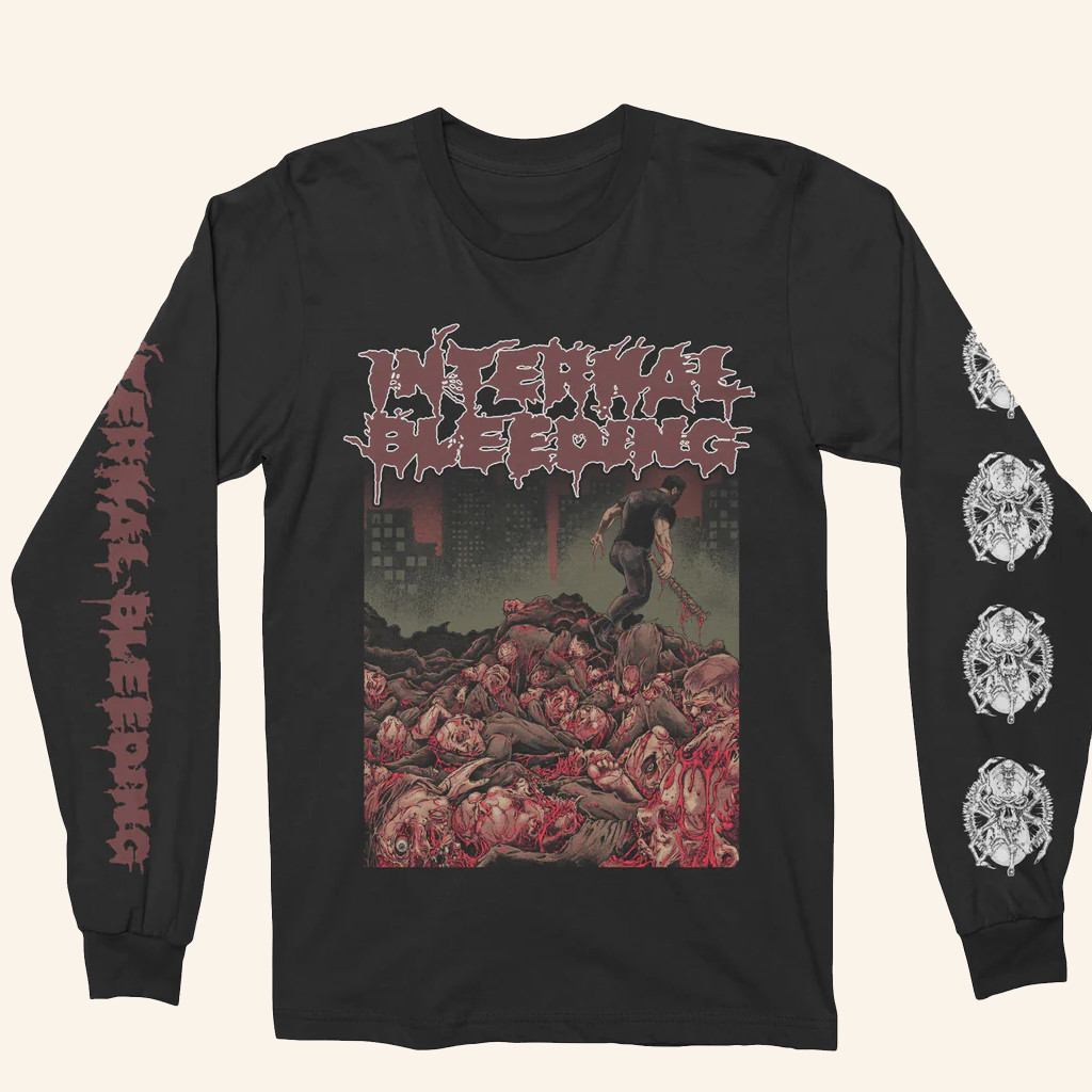 Night Shift Merch Internal Bleeding Settle All Scores Long Sleeve T-Shirt Gifts For Him