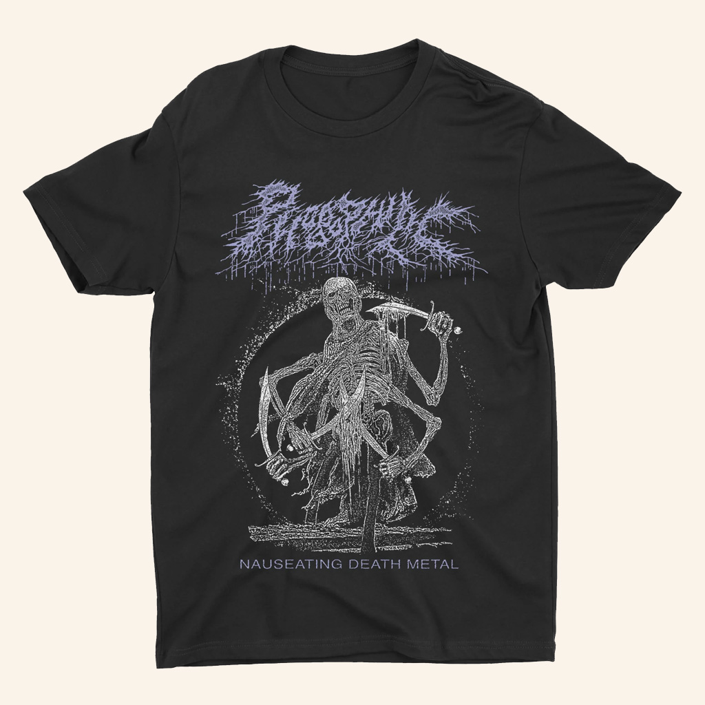 Night Shift Merch Phobophilic Nauseating Death Metal T-Shirt Gifts For Boyfriend
