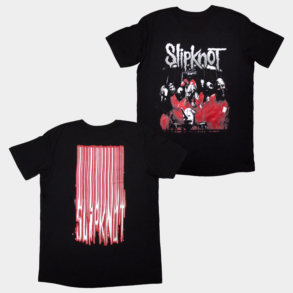 Night Shift Merch Slipknot Shirt Stretched Barcode T-Shirt Good Gifts For Dad-1