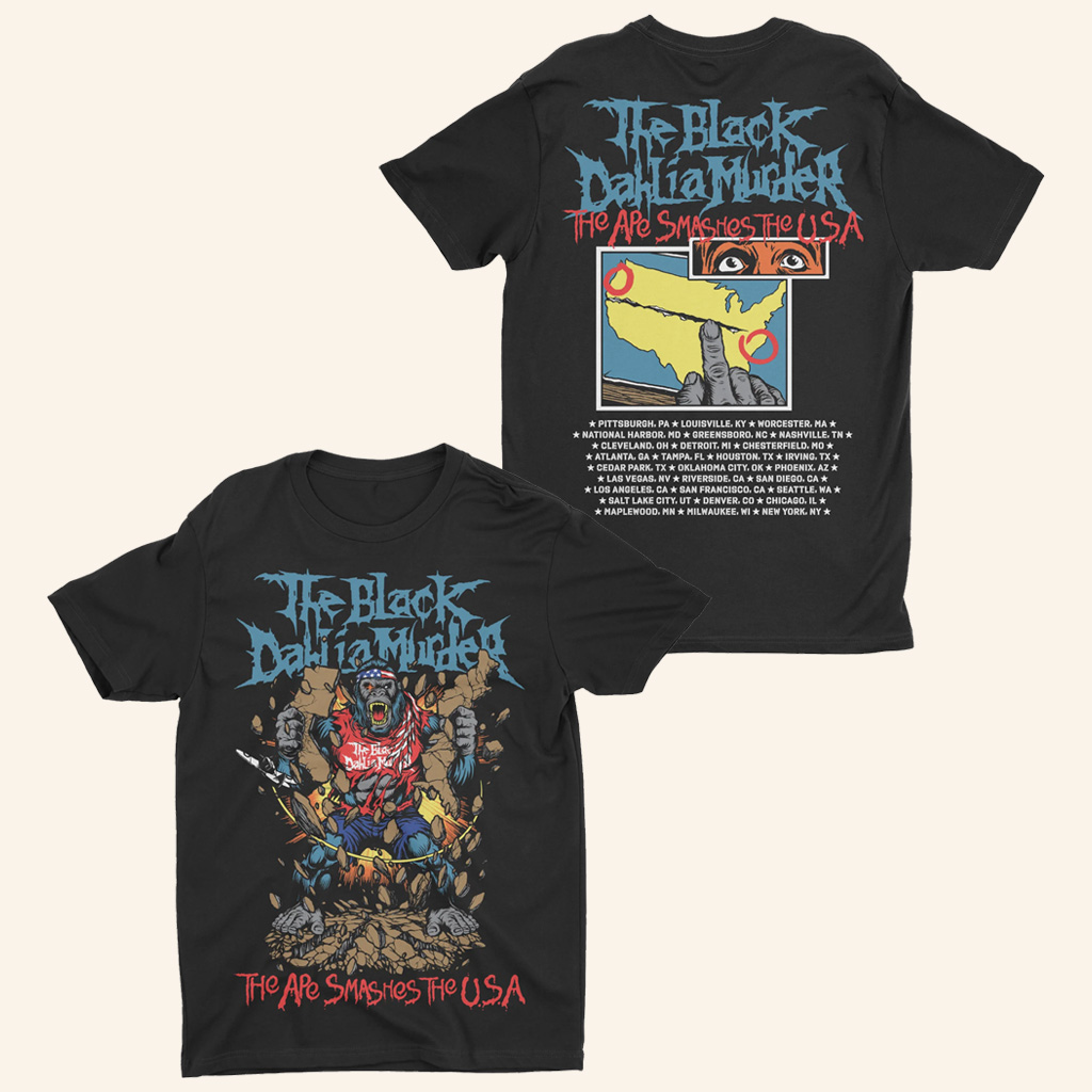 Night Shift Merch The Black Dahlia Murder Smashes The USA T-Shirt Gifts For Brothers