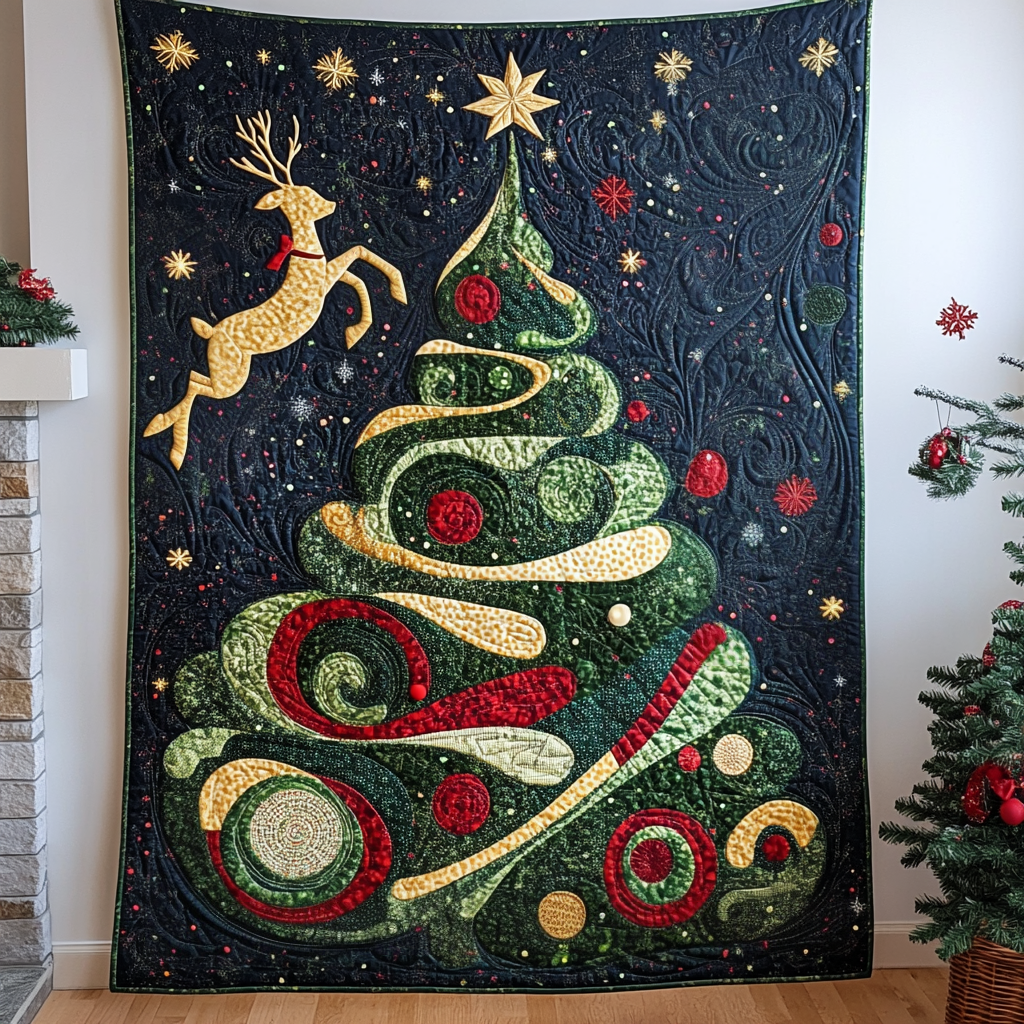 Night Sky Quilted Blanket Christmas Gifts For Husband