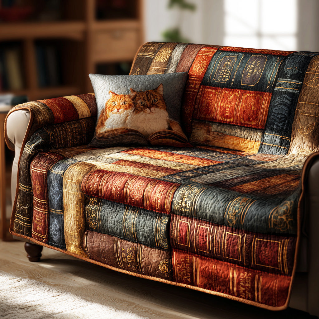 Night Study Companion Quilted Sofa Cover Sofa Cover Set Grandmother Xmas Gifts