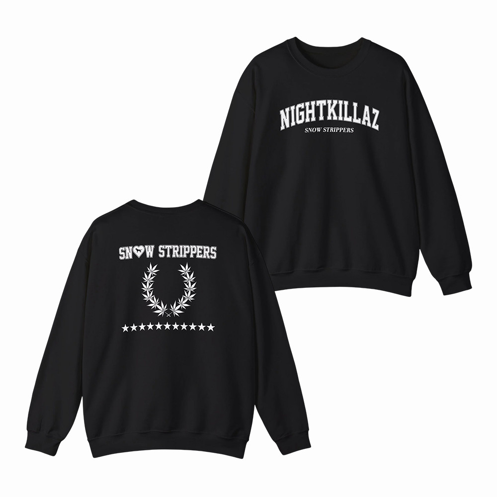 Nightkillaz Snow Strippers Sweatshirt Electronic Music Apparel Present Idea For Snow Strippers Fans
