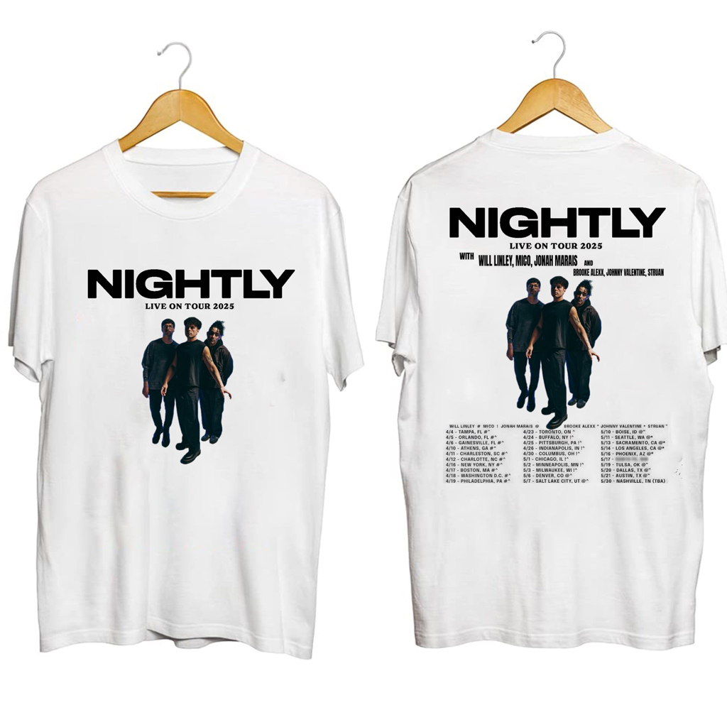 Nightly Live On Tour 2025 Shirt Nightly Merch Best Gifts For Brother