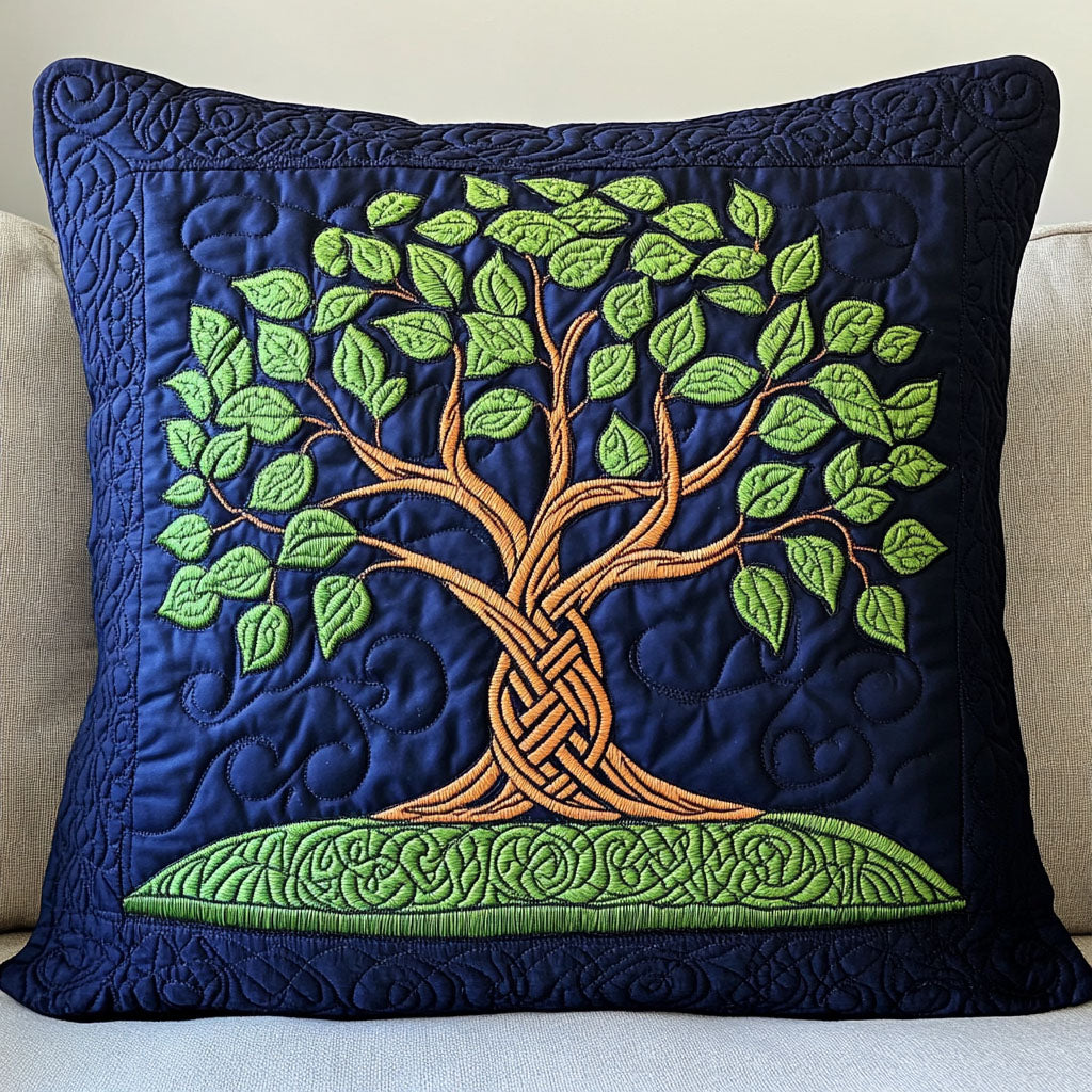 Nightshade Wisdom Tree Quilted Pillow Case Decorative Pillow Covers Tree Of Life Themed Gifts