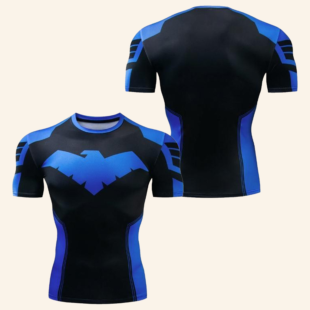 Nightwing Compression Shirt Symbol Bird Rash Guard Best Gifts For Him Nightwing Compression Shirt Symbol Bird Rash Guard Best Gifts For Him