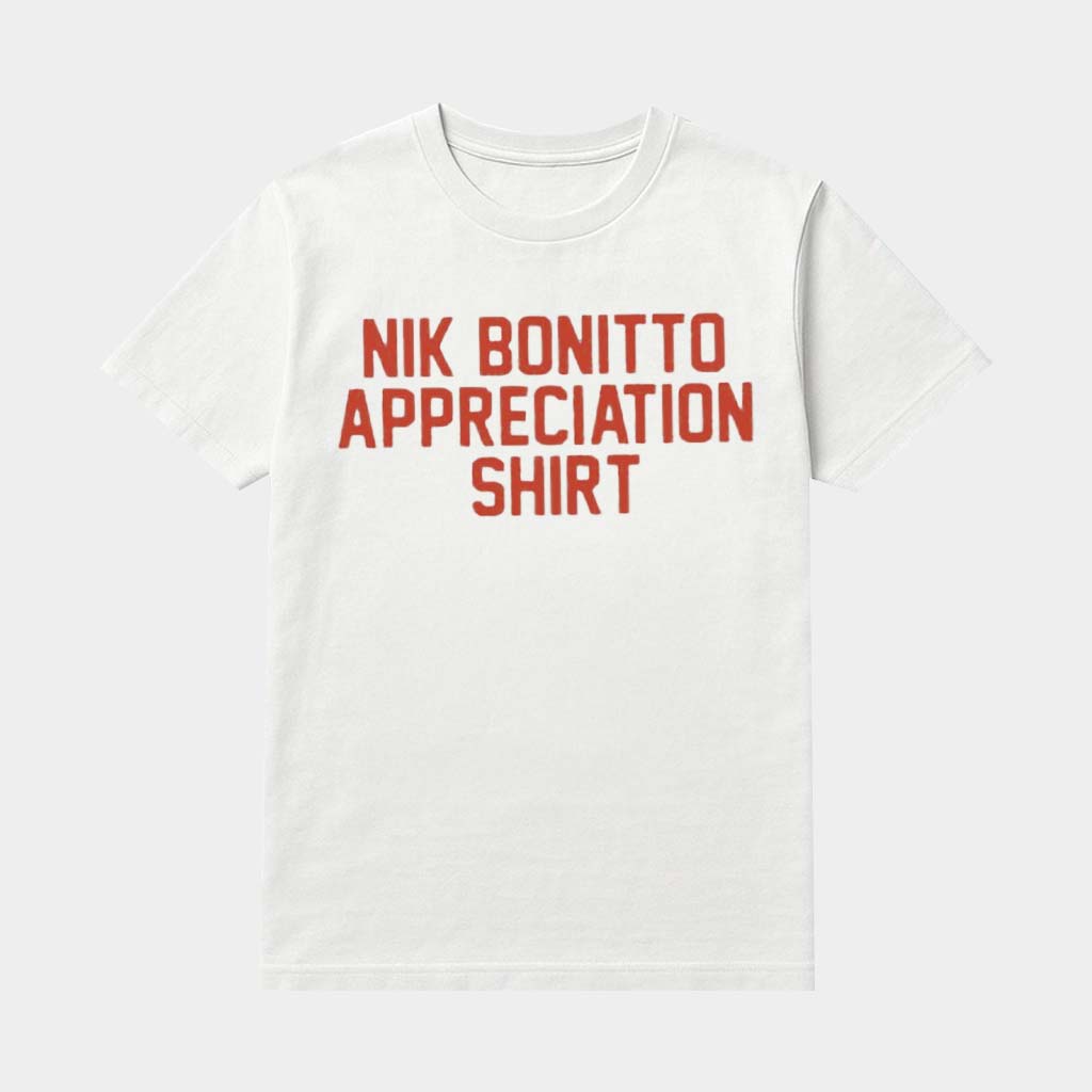 Nik Bonitto Appreciation Shirt T-Shirt Denver Football Nik Bonitto Merch Best Gifts For Fans